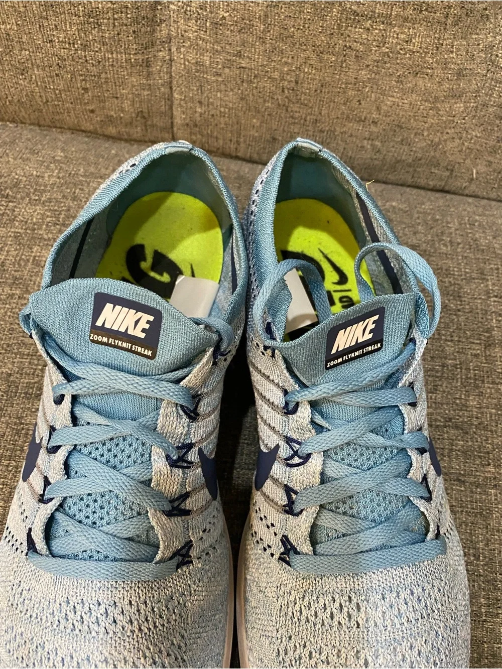 Nike Zoom Flyknit Streak Blue Sneakers Men’s Size 11.5